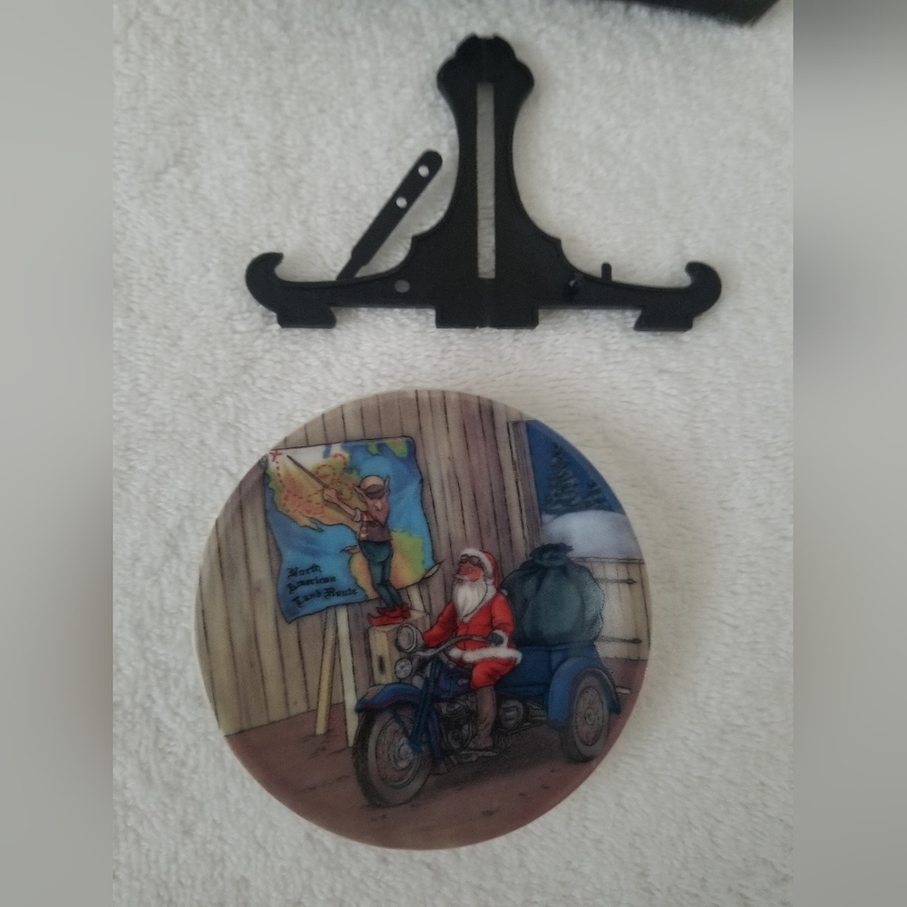 1996 Harley Davidson Limited Edition (8th) Mini plate Christmas ornament